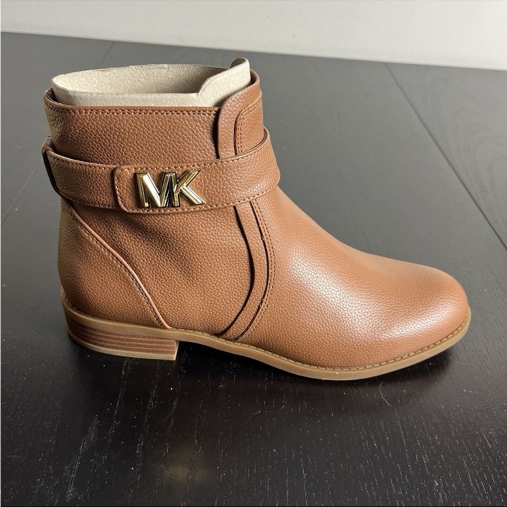 Michael Kors Tan Leather Ankle Boots 8